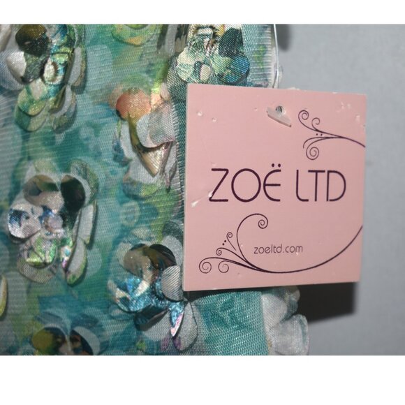 Zoe Ltd 3D Floral Applique Fairy Girls Party Dress 12 14 - Picture 5 of 12